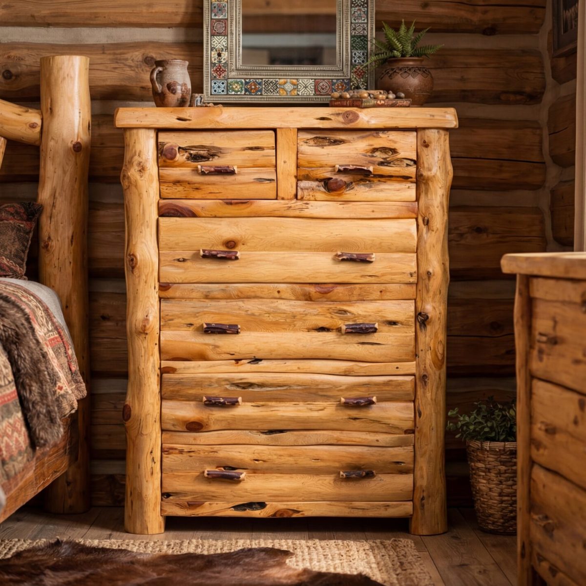 The Whispering Cedar Lodge Chest - The Vault Rustic Furniture